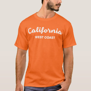 T-shirt Californie Côte Ouest Nice Design Texte