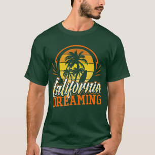 T-shirt Californie Dreaming Vintage Retro les années 70 Sk