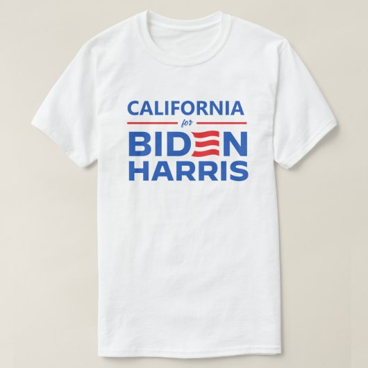 T-shirt Californie pour Biden Harris (Design devant)