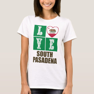 T-shirt Californie République Drapeau Amour Sud Pasadena