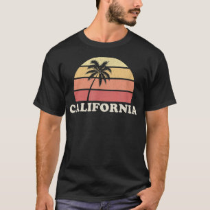 T-shirt Californie Vintage T Retro Années 70 Tee Rétro De