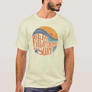 T-shirt californien de cru de surf de Baja