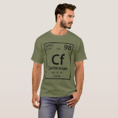T-shirt californium Element (noir) (Devant entier)