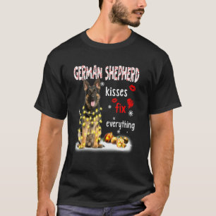 T-shirt Câlins de Berger Allemand Réparent Tout Noël Li