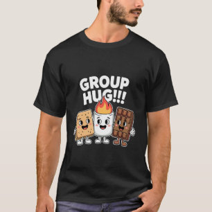 T-shirt Câlins de groupe Smores Randonnée Camper Drôle Cam