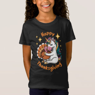 T-Shirt Câlins de licorne mignons à la dinde Bonne Action 