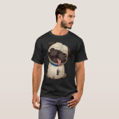 T-shirt Câlins de Pug (Devant entier)
