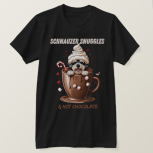 T-shirt Câlins de Schnauzer & Chocolat Chaud