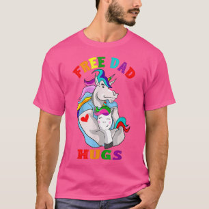 T-shirt Câlins gratuits de papa LGBT Fierté Gay