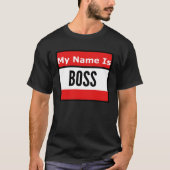 T-shirt Call Me Boss (Devant)