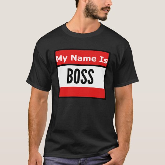 T-shirt Call Me Boss (Devant)