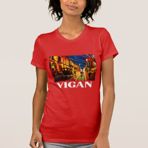 T-shirt Calle Crisologo, Vigan, Touriste philippin, Filipi