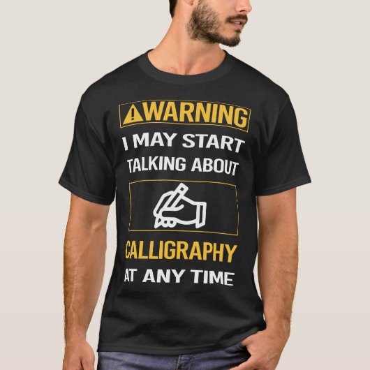 T-shirt Calligraphie Calligraphe écriture manuscrite (Devant)
