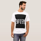 T-Shirt Calligraphie Gothique WIN | Mo Ästhetisme (Devant entier)