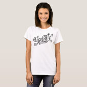 T-shirt Calligraphie gracieuse (Devant entier)