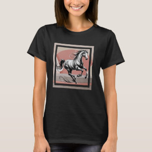 T-shirt calligraphie japonaise représentant un galop