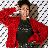 T-shirt Calligraphie moderne Script d'encre Bachelorette