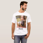 T-shirt Calligraphie tendance Nom du script Anniversaire d (Devant entier)