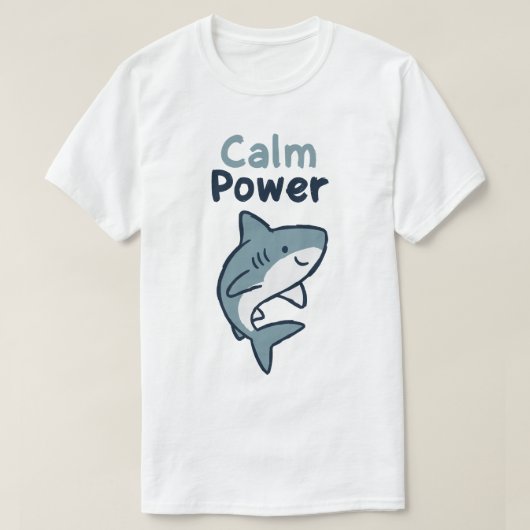 T-shirt Calm Power Shark (Design devant)
