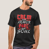 T-shirt Calm strength – inspiring quote design  (Devant)