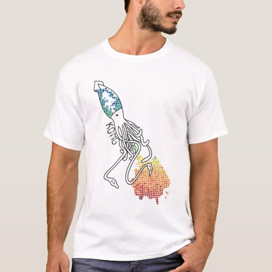 T-shirt Calmar d'arc-en-ciel (Devant)
