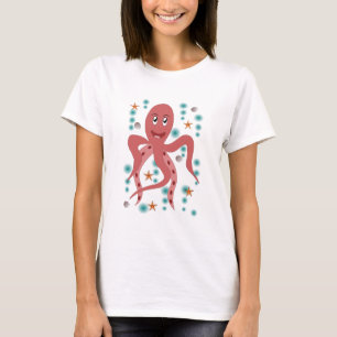 T-shirt Calmar Octopus Animal sous-marin Kraken Vie marine