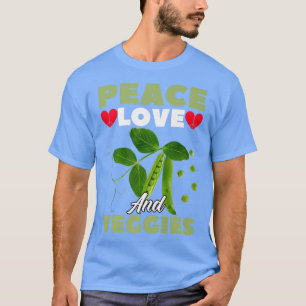 T-shirt Calme, Amour Et Veganisme Légume Design Pour Veget