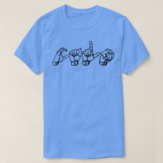 T-shirt Calme dans ASL (Design devant)