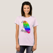 T-shirt Calme et audacieux surf (Devant entier)