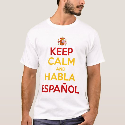 T-shirt Calme et Habla Español (Devant)