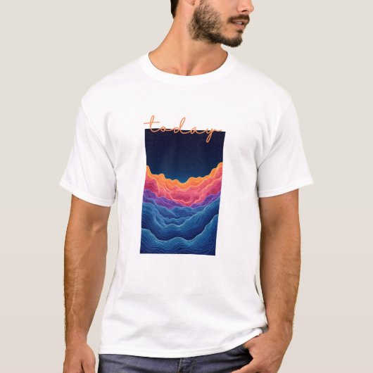 T-shirt Calme Horizon Valley (Devant)