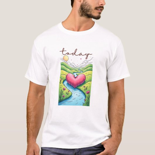 T-shirt Calme Horizon Valley (Devant)