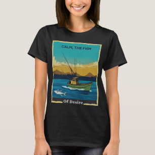 T-shirt calme, le poisson du désir