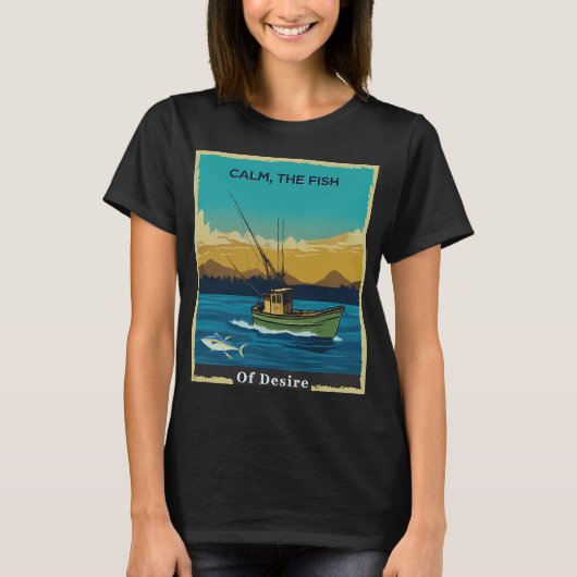 T-shirt calme, le poisson du désir (Devant)