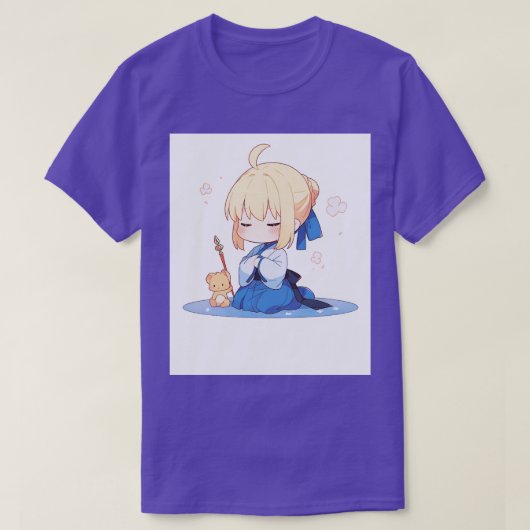 T-shirt calmer chibi saber (Design devant)