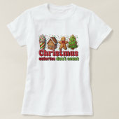 T-shirt Calories de Noël amusant (Design devant)