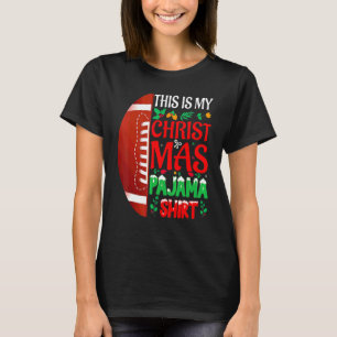 T-shirt Calot de Père Noël en pyjama de Noël USA Football