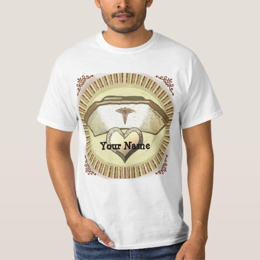T-shirt Calot d'infirmière rétro (Devant)