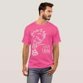 T-shirt Calvin Peeing Sur Trump - Trump déteste (Devant entier)