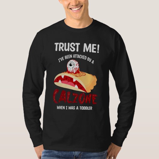 T-shirt Calzone Attaques Toddler Moyenne Calzone Pizza (Devant)