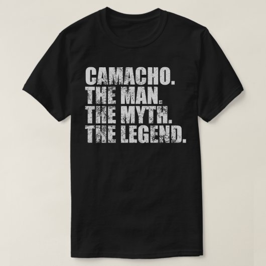 T-shirt Camacho Camacho Nom de famille Camacho Nom de fami (Design devant)