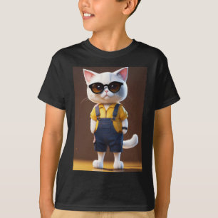 T-shirt "Camarade de travail en biscuits : Chat gai en sty