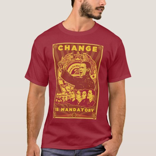 T-shirt Camarade Obama Spoof Shirt (Devant)