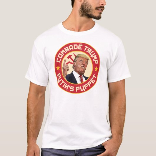T-shirt Camarade Trump : La marionnette de Poutine - Illus (Devant)