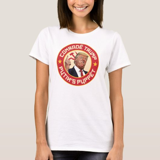 T-shirt Camarade Trump : La marionnette de Poutine - Illus (Devant)