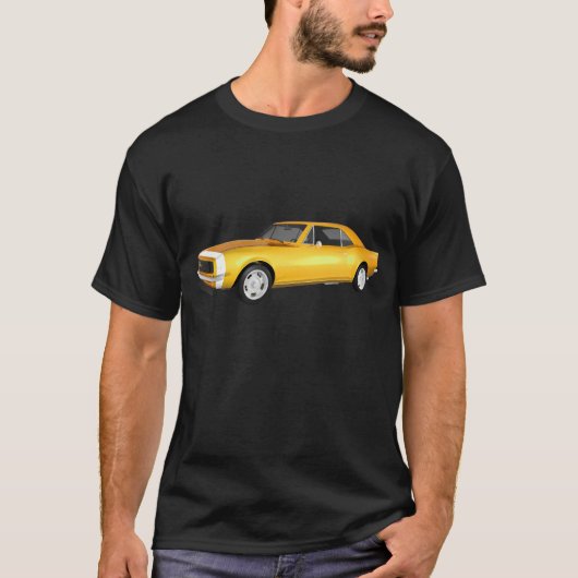 T-shirt Camaro 1967 solides solubles : Finition jaune : (Devant)