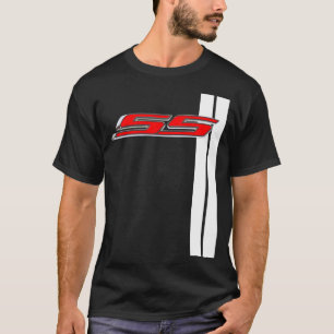 T-shirt Camaro SS classique rouge super sport bande