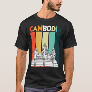 T-shirt Cambodge Angkor Vat Retro Asie Tourisme