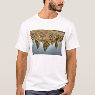 T-shirt Cambodge, Angkor Wat. Reflet du temple