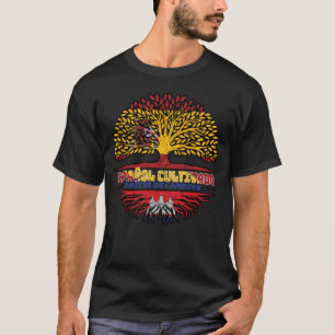 T-shirt Cambodge Cambodge Espagne Espagne Drapeau des raci
